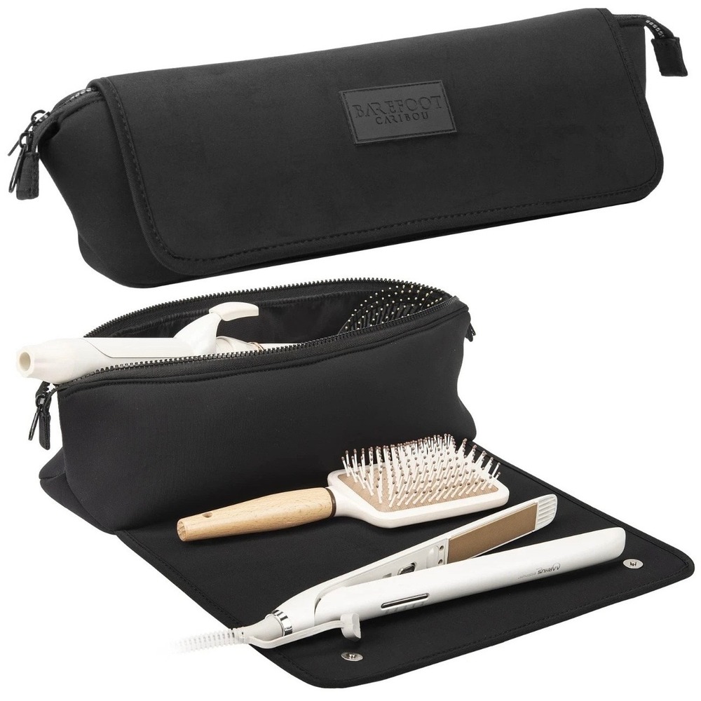 Barefoot Caribou Black Stroller Organizer Bag Neoprene Travel Pouch Accessory - Picture 2 of 7